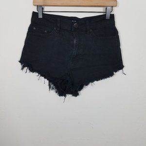 BDG Super High Rise Dolphin Cut-Off Stretch Jean Shorts Size 27